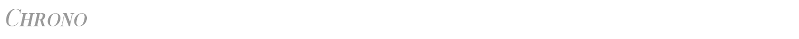 Chrono font preview